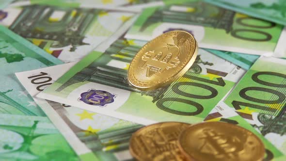 Bitcoin Spins on the Bunch of Hundred-Euro Bills