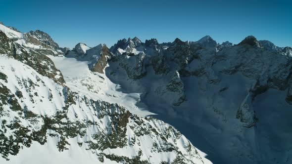 High Altitude Alpine Mountain Peaks Range
