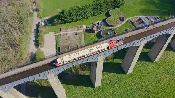 A stunning Viaduct, bridge on in the beautiful Welsh location of Pontcysyllte Aqueduct and the famou alt