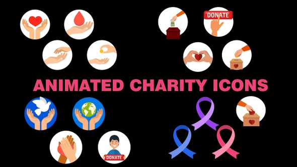 Day of Charity Icons Pack