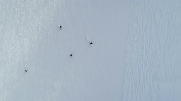 Aerial View of the Ski Resort