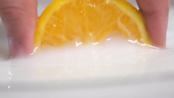 Pulling Orange From the Milk alt