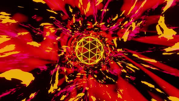 Red Nebula Tunnel Background Vj Loop HD alt