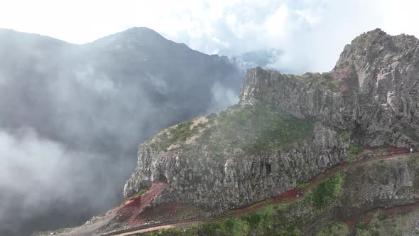Mountain Aerials Cliffs Aerials Beautiful Madeira Island Epic Mountains and Cliffs Nature Low alt