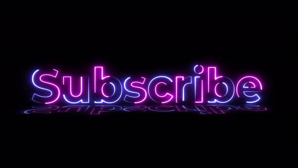 Subscribe Neon Background 4K_, Motion Graphics | VideoHive