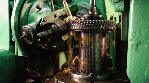 Milling Cutter on Metal Machinery at Production Plant