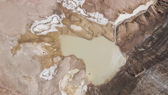 Aerial Landscape of Mountain Lake in Kazakhstan alt