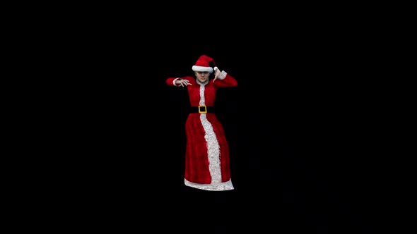 Santa Mom Dance 9   Christmas Concept alt