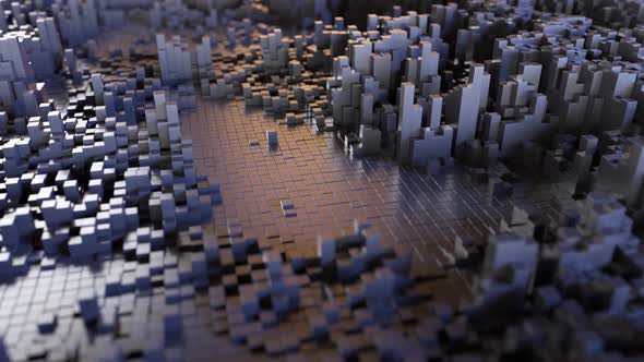 Big Data Concept 3D Motion Background