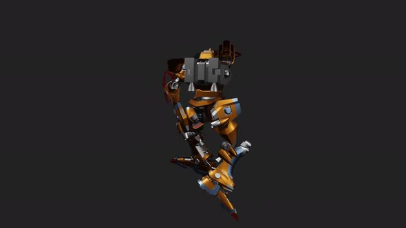 Defense Robot with style  Standing Melee Attack 360 High alt