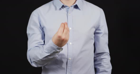 What do you want sign made by a man's hands alt