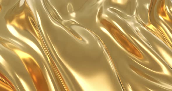 Liquid Gold Seamless Loop Background 4K