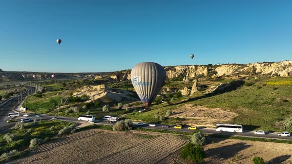 The Cappadocia region of Turkey is the most popular location in the world for hot air ballooning. alt