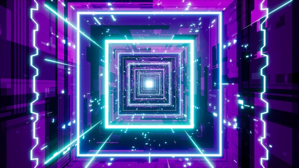 Square Cyberpunk Tunnel alt