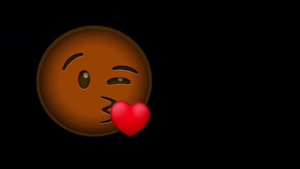 Emoji Diversity Animation Blowing Kiss 06