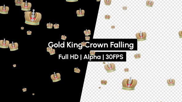 King Crown Falling With Alpha alt