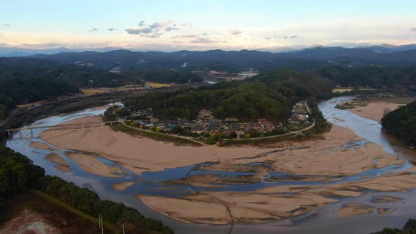 Yeongju Gyeongsangbuk Do South Korea Nature River Hanok Vacation Musom Village