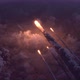 Meteors Flying Over the Clouds 4k - VideoHive Item for Sale