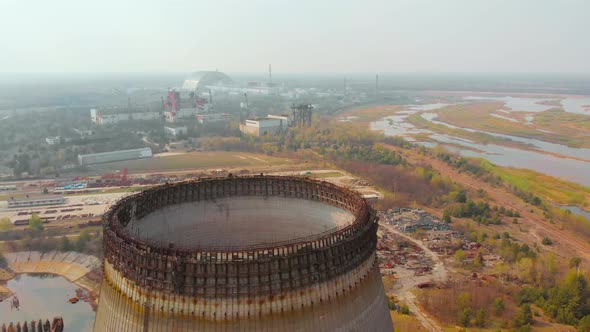 Chernobyl NPP Is Closed By a Sarcophagus, Ukraine
