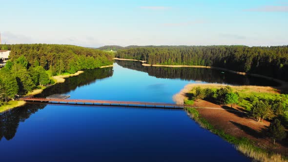 Lithuania Scenic Landscape Over Lake And Forest alt