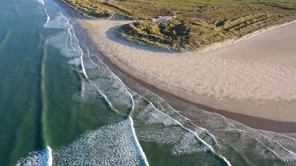 Aerial View of Dunfanaghy in County Donegal  Ireland alt