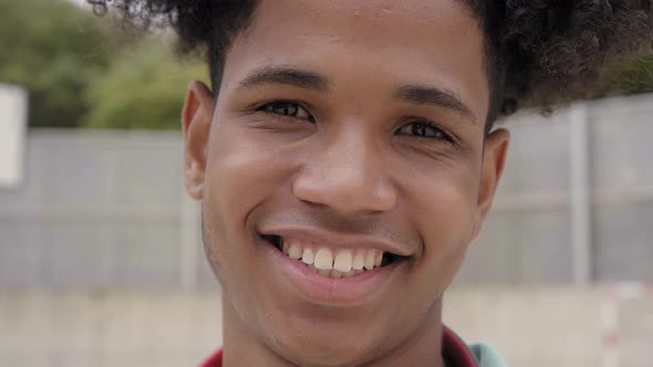 Latin Teenager Smiling Happy alt