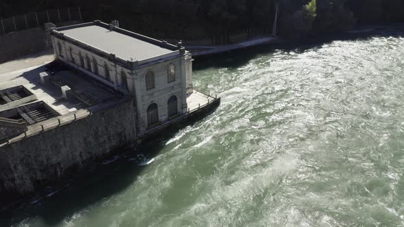 Hydroelectric Power Plant Aerial View