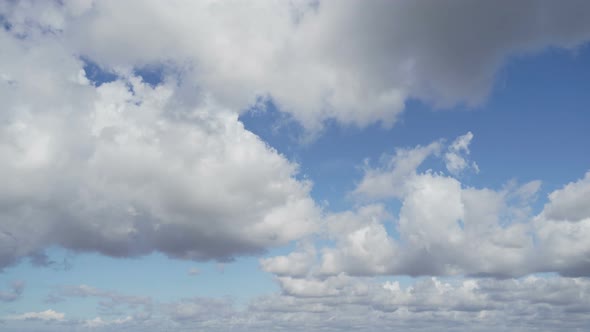 Clouds Fly Over the City Timelapse