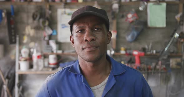 African man looking at the camera alt