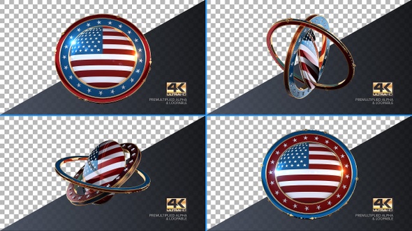United States of America Flag 4K