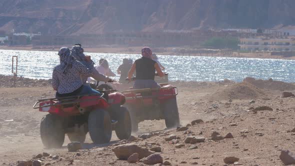 People Take Part in Quad Bike Safari in Egypt alt