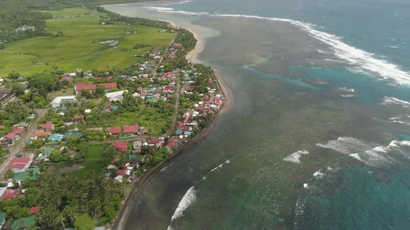 Seascape with Beach and Sea. Philippines, Luzon alt
