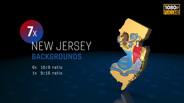 New Jersey State Election Backgrounds HD - 7 Pack