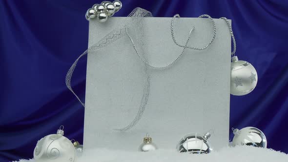 Silver Christmas Decoration Looping alt