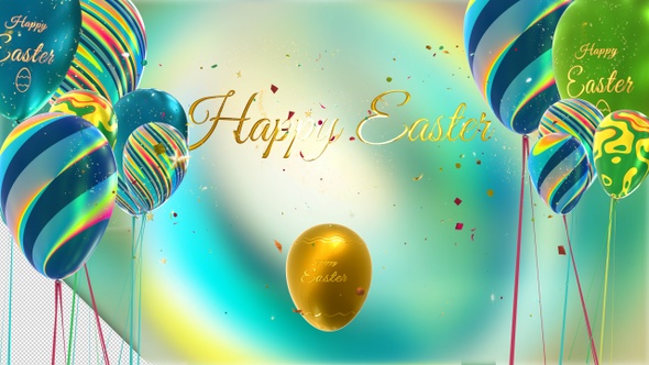 Happy Easter Alpha Channel Hd