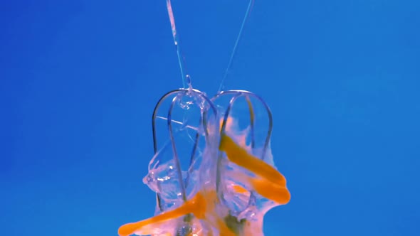 HD - Hand mixer beats eggs. Slow-mo alt