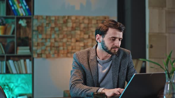 Modern Office Place the Main Manager Concentrated alt