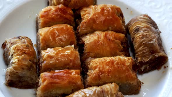 Turkish Traditional Dessert Food Baklava 2 alt