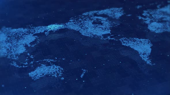 Broadcast World News loop Background World Map Connecting. alt