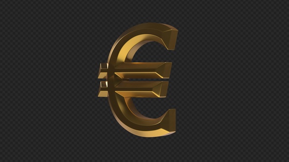 EUR Euro Rotating Sign