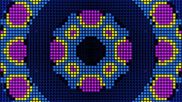 Vj Loop Animation Of Pixel Mosaic Ver15 02