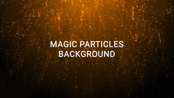 Magic Gold Particles Background