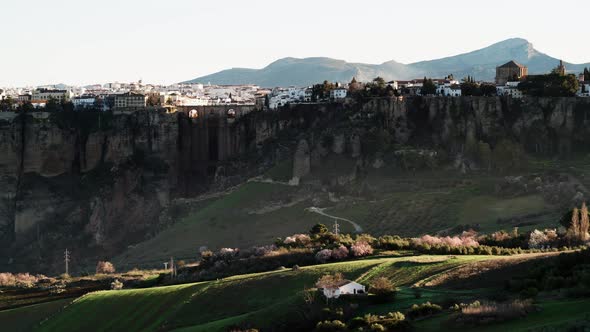 Tourist Attraction Ronda Town In Andalusia, Spain.