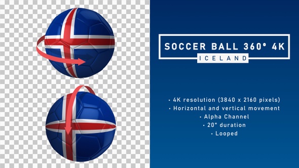 Soccer Ball 360º 4K - Iceland