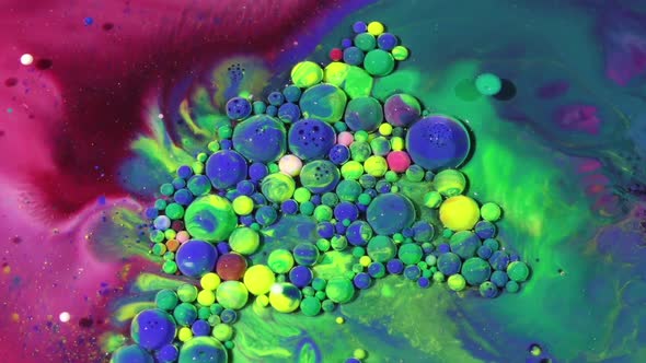 Colorful Oil Surface Texture Moving Surface