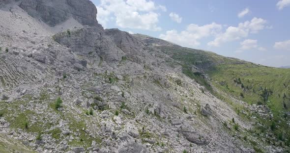 Aerial drone view of landscapes in the mountains. alt