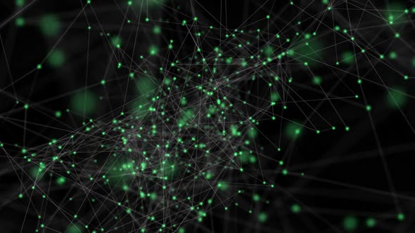 Green Plexus Background - 1920x1080, 30fps, Loop