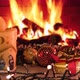 Fireplace in Living Room, Christmas Candle Home Decoration - VideoHive Item for Sale