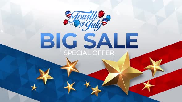 4th of July Summer Sale Special United States of America State 4K