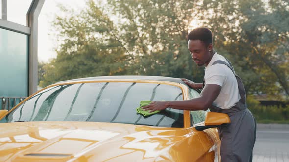 Car Wash and Cleaning at Outdoors Self Service Station alt